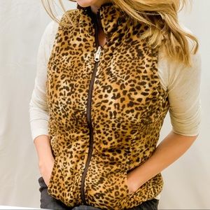 Softest! Faux Fir Vest, Interior Pockets Sz S